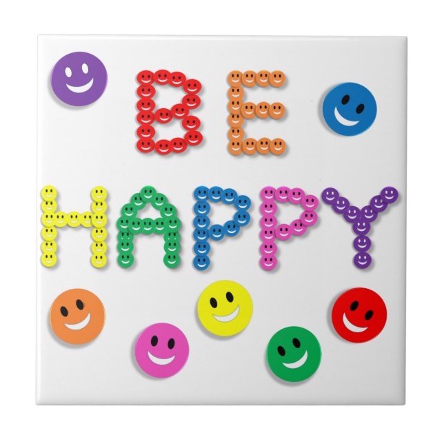 Carreau Le visage soit heureux (Devant)