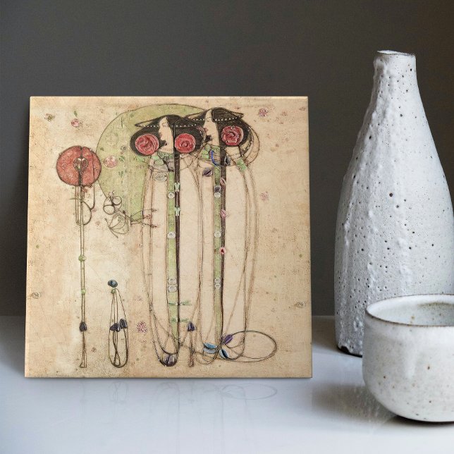 Carreau Le Wassail Mackintosh Art Nouveau Mur Décor Cera (Créateur téléchargé)