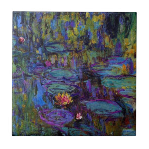 Carreau L'eau Lillies 1917 de Claude Monet