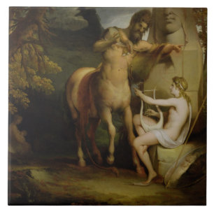 Carreau L'éducation d'Achille, c.1772 (huile sur la toile)