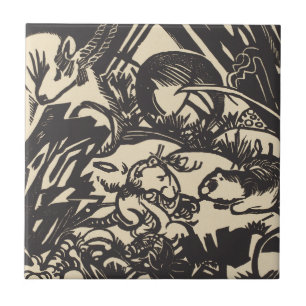 Carreau Légende animale Tierlegende de Franz Marc