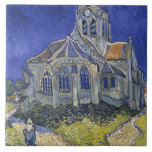 Carreau L'église d'Auvers par Vincent van Gogh<br><div class="desc">Vincent Willem van Gogh était un peintre post-impressionniste d'origine hollandaise dont l'oeuvre - remarquable par sa beauté rugueuse, son honnêteté émotionnelle et sa couleur audacieuse - a eu une influence considérable sur l'art du XXe siècle. Après des années d'anxiété douloureuse et de fréquents épisodes de maladie mentale, il est mort...</div>