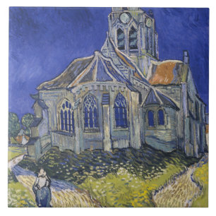 Carreau L'église d'Auvers par Vincent van Gogh