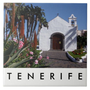 Carreau L'église de Tenerife céramique