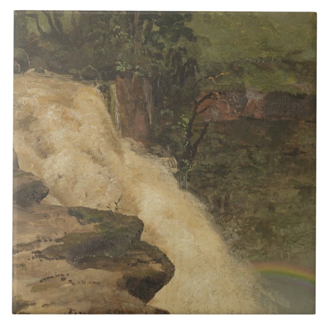 Carreau L'église Frederic Edwin - Une cascade en Colombie (Devant)