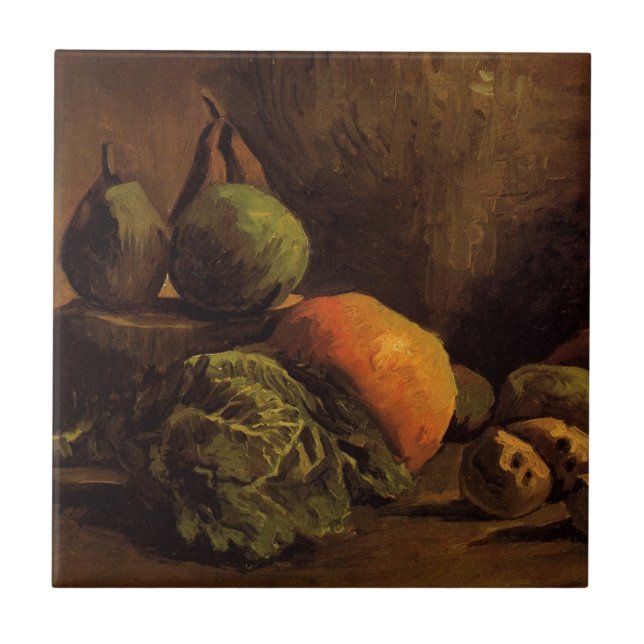 Carreau Légumes et Fruits par Vincent van Gogh (Devant)