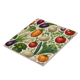 Carreau Légumes sains Bonne alimentation Collection modern