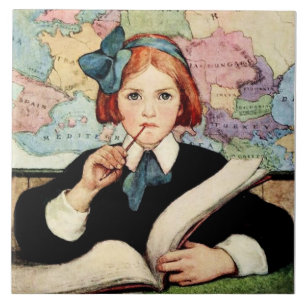 Carreau L'Élève par Jessie Willcox Smith