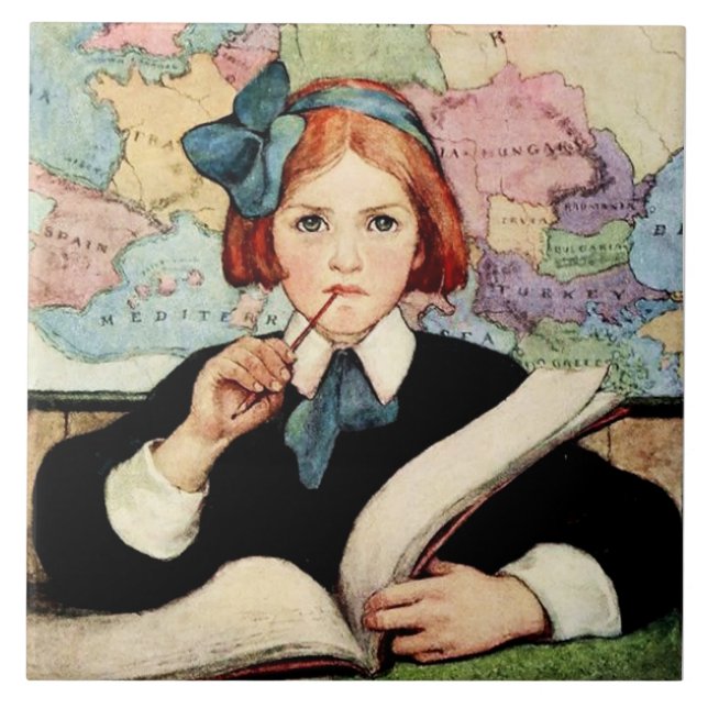 Carreau L'Élève par Jessie Willcox Smith (Devant)