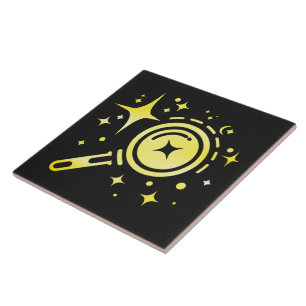 Carreau L'emblème de l'IA étincelle d'étoiles, phare de l'