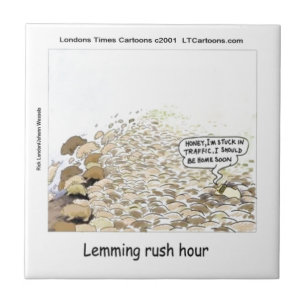 Carreau Lemmings Rush Hour Drôle