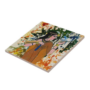 Carreau L'Enchanteuse égyptienne par Michael Moffa