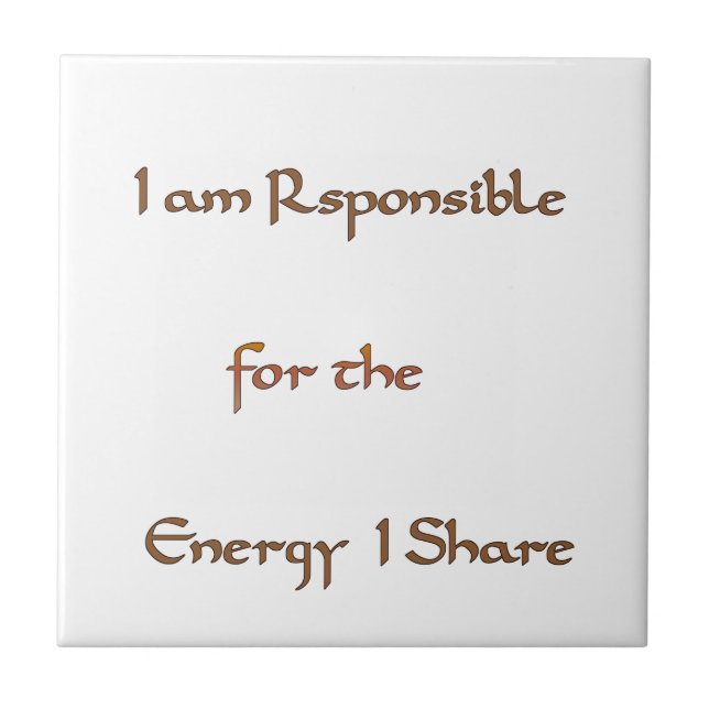 Carreau L'énergie à l'intérieur : l'énergie compte (Devant)