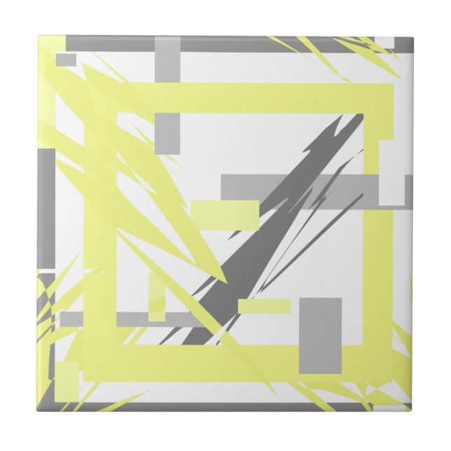 Carreau L'énergie électrique Art Abstrait (Devant)