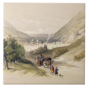 Carreau L'entrée à Nablous, le 17 avril 1839, plaquent 4