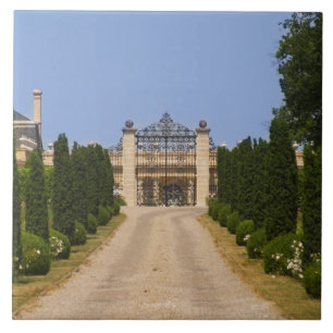 Carreau L'entrée imposante du Château Haut Sarpe, la