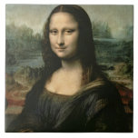 Carreau Leonardo Vinci | Mona Lisa, c.1503-6<br><div class="desc">Numéro de collection d'images : XIR3179 Mona Lisa,  c.1503-6 (huile sur panneau). Vinci,  Leonardo da (1452-1519) huile sur panneau. Louvre,  Paris,  France Giraudon. 16e</div>