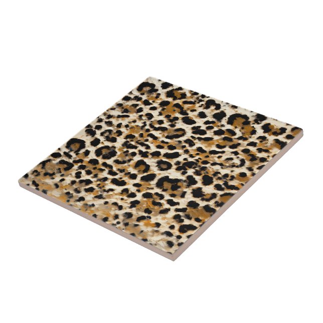 Carreau Leopard peint (Côté)
