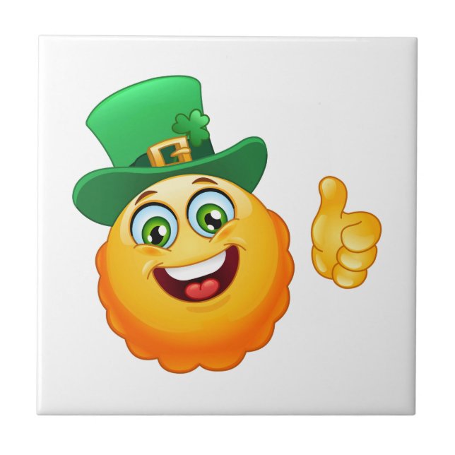 Carreau leprechaun emoji (Devant)