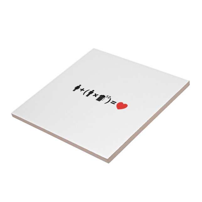 Carreau L'équation d'amour pour les hommes (Côté)