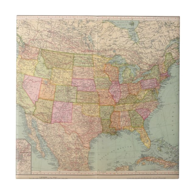 Carreau Les 12728 Etats-Unis (Devant)