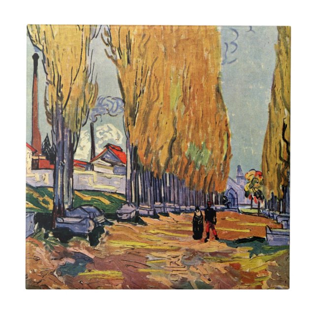 Carreau Les Alyscamps (cimetière) par Vincent van Gogh (Devant)