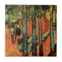 Les Alyscamps, Feuilles d'automne par Vincent van 