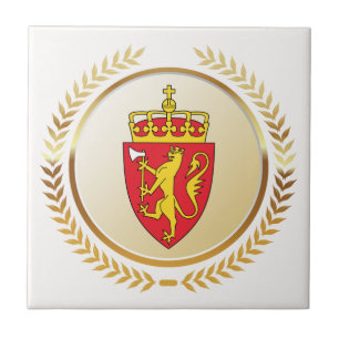 Carreau Les armoiries de la Norvège