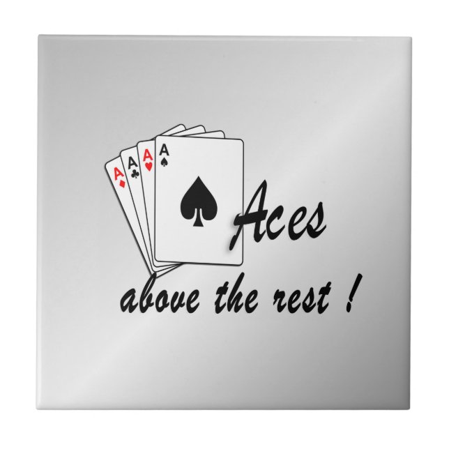 Carreau Les As au-dessus du reste de l'argent (Devant)