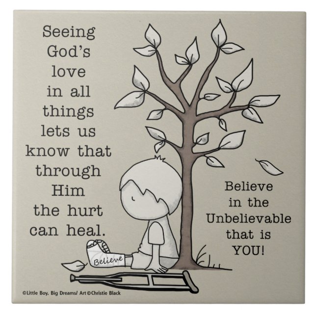 Carreau Les blessures peuvent guérir (Devant)