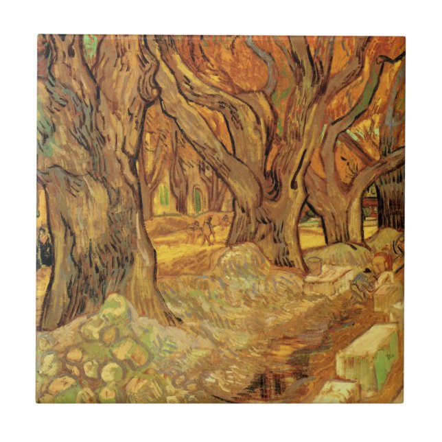 Carreau Les Cantonnier par Vincent van Gogh (Devant)