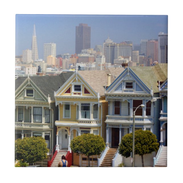 Carreau Les célèbres Painted Ladies de San Francisco (Devant)