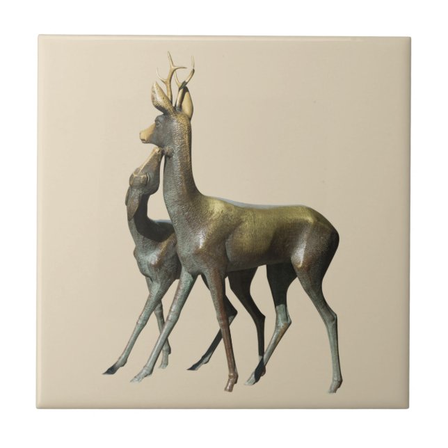Carreau Les cerfs amoureux (Devant)