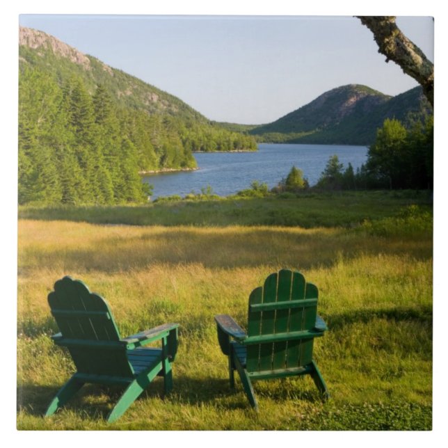 Carreau Les chaises Adirondack sur la pelouse de la Jordan (Devant)