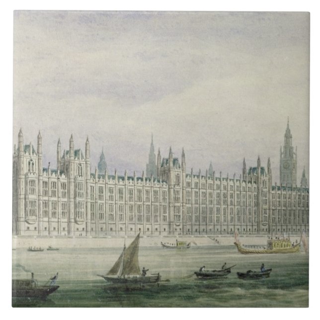 Carreau Les Chambres du Parlement (graphite, stylo et (Devant)