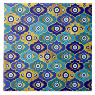 Carreau Les charmes oculaires du Quatrefoil Motif