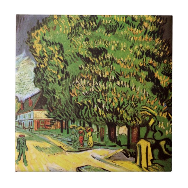 Carreau Les Châtaigniers en fleurs de Vincent van Gogh (Devant)