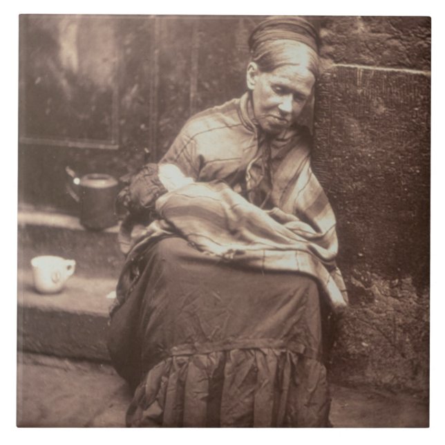 Carreau Les chenilles, de la "vie dans la rue à Londres", (Devant)