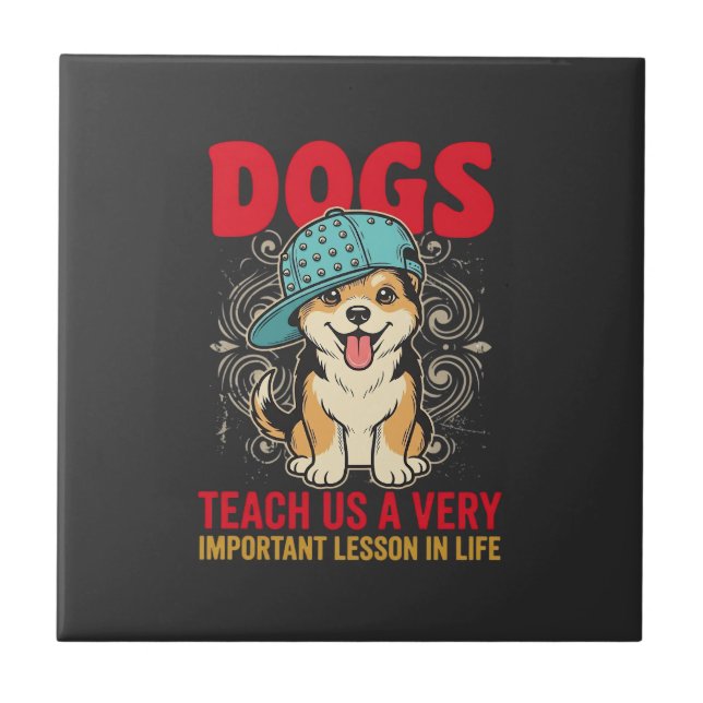 Carreau Les chiens nous enseignent une leçon très importan (Devant)