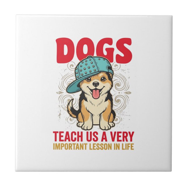 Carreau Les chiens nous enseignent une leçon très importan (Devant)