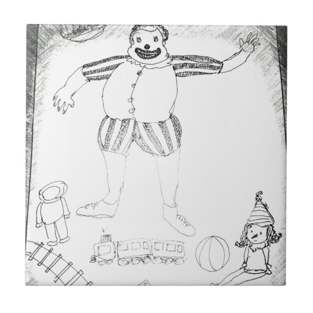 Carreau Les clowns sont autour (Devant)