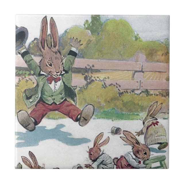Carreau Les cris ensoleillés de lapin DISPARAISSENT (Devant)