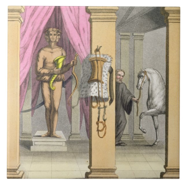 Carreau Les écuries du cheval de Caligula, Incitata, (Devant)