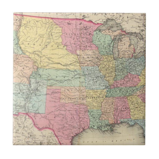 Carreau Les Etats-Unis d'Amérique (Devant)