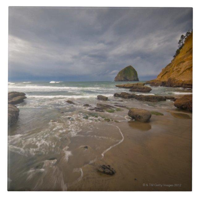 Carreau Les Etats-Unis, Orégon, comté de Tillmook, plage (Devant)