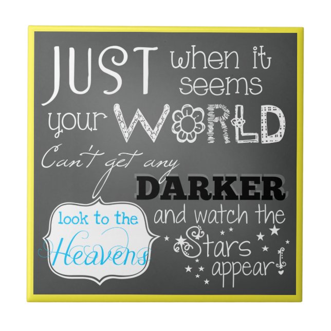 Carreau Les Étoiles Semblent Inspirationnel CarrelageCéram (Devant)