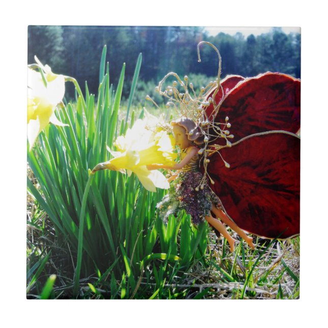 Carreau Les fées dans les jonquilles (Devant)