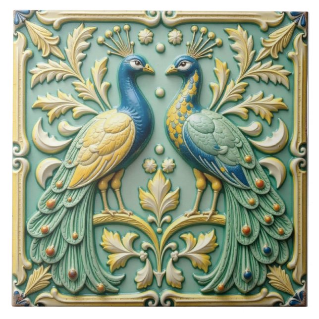 Carreau Les Gardiens d'un jardin (Devant)