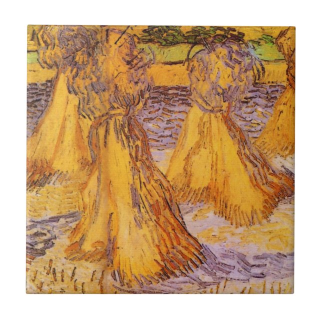Carreau Les grains du blé par Vincent van Gogh (Devant)