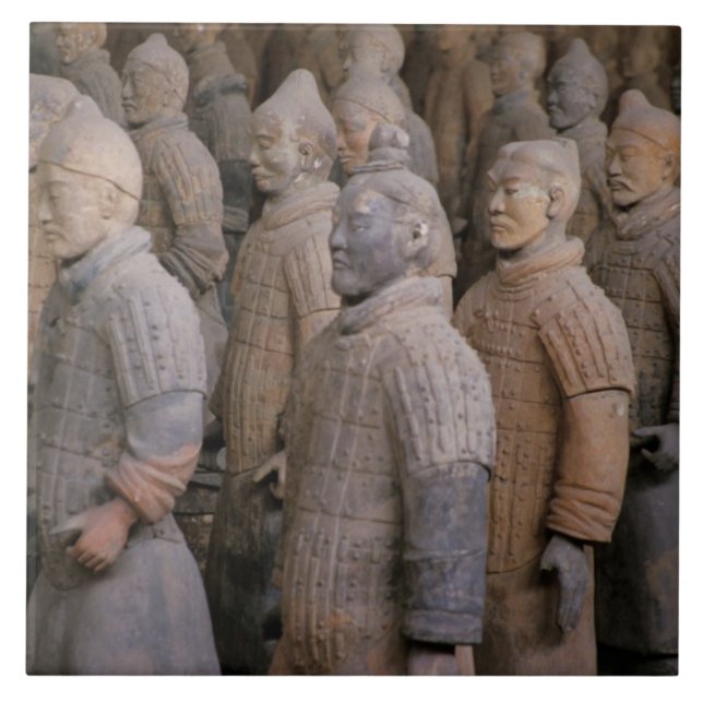 Carreau Les guerriers de Terra Cotta dans l'empereur Qin S (Devant)